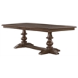 Best Quality Furniture 9pc Extendable Oak Wood Dining Set with Beige Chairs