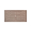 Best Quality Furniture 3pc Rustic Light Oak Acacia Wood Patio Set with Bench