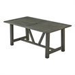 Best Quality Furniture Patio Dining Table in Rustic Gray Acacia Wood