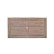 Best Quality Furniture Patio Dining Table in Rustic Light Oak Acacia Wood