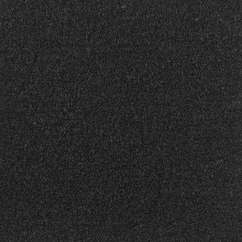 Best Quality Furniture Set of 2 Counterheight Chairs in Black Boucle Fabric