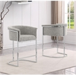 Best Quality Furniture Set of 2 Barstools in Rich Gray Boucle Fabric