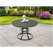 Best Quality Furniture Outdoor Patio Dining Table in Gray Steel Metal