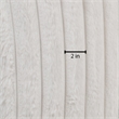 Best Quality Furniture Reversible Sectional in Fluffy Striped Beige Fabric