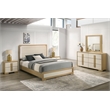 Best Quality Furniture Natural Wood King Bedroom Set with LED Headboard