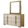 Best Quality Furniture Natural Wood King Bedroom Set with LED Headboard