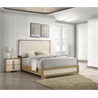Best Quality Furniture Natural Wood King Bedroom Set with LED Headboard