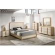 Best Quality Furniture Natural Wood King Bedroom Set with LED Headboard