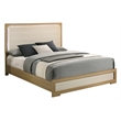 Best Quality Furniture Natural Wood Queen Bedroom Set with LED Headboard