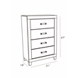 Best Quality Furniture Light Gray Wood 5 Pc Bedroom Set with Full Panel Bed