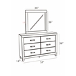 Best Quality Furniture Light Gray Wood 5 Pc Bedroom Set with Full Panel Bed