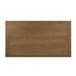 Best Quality Furniture Brown Oak Wood Dining Table with Textured Grain Top