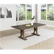 Best Quality Furniture Brown-Gray Wood Dining Table with Rustic Finish