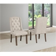 Best Quality Furniture Linen Fabric Upholstered Wing Back Chairs in Beige