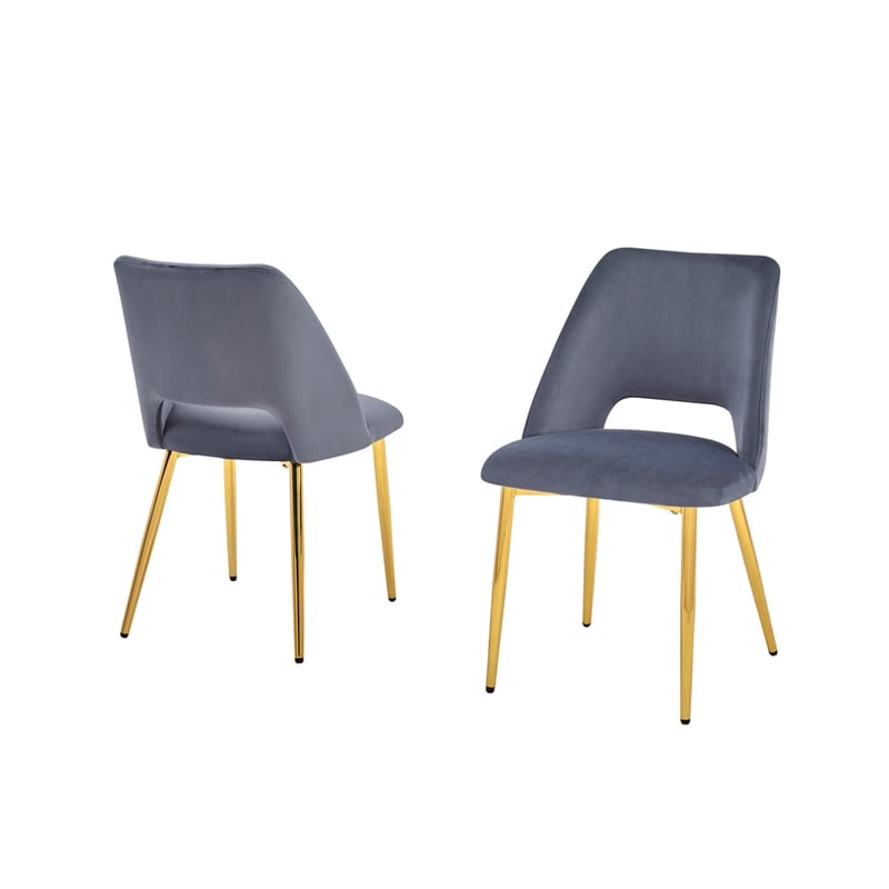 Best Quality Furniture Glass with White Marble Wrap Dining Set and Gray Chairs