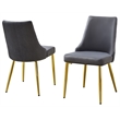 Best Quality Furniture Clear Glass Dining Set with Velvet Upholstered Chairs