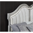 Best Quality Furniture Silver Embossed Wood Bedroom Set with Queen Panel Bed
