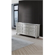 Best Quality Furniture Glam Glitter & Silver Embossed Wood Horizontal Dresser