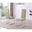 Best Quality Furniture Line Tufted Boucle Fabric Side Chairs in Gray