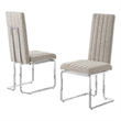Best Quality Furniture Line Tufted Boucle Fabric Side Chairs in Gray