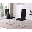 Best Quality Furniture Line Tufted Boucle Fabric Side Chairs in Black