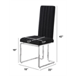 Best Quality Furniture Line Tufted Boucle Fabric Side Chairs in Black