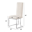 Best Quality Furniture Line Tufted Boucle Fabric Side Chairs in Cream