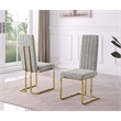 Best Quality Furniture Line Tufted Boucle Fabric Side Chairs in Rich Gray