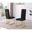 Best Quality Furniture Line Tufted Boucle Fabric Side Chairs in Black