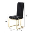 Best Quality Furniture Line Tufted Boucle Fabric Side Chairs in Black