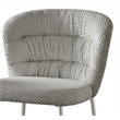 Best Quality Furniture Gray Fluffy Checker Textured Fabric Counter Chairs