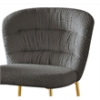 Best Quality Furniture Dark Gray Fluffy Checker Textured Fabric Counter Chairs