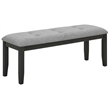 Best Quality Furniture Faux White Marble Dining Set with Dark Rustic Wood Finish