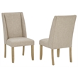 Best Quality Furniture Faux White Marble Dining Set with Rustic Wood Finish