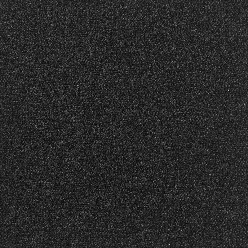 Best Quality Furniture Button Tufted Side Chairs in Black Boucle Fabric