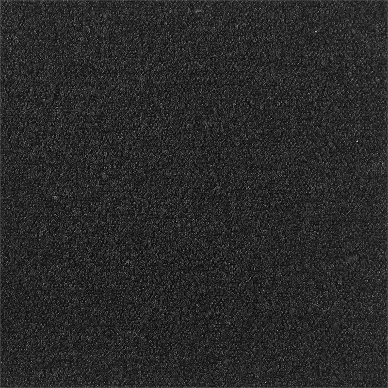 Best Quality Furniture Button Tufted Side Chairs in Black Boucle Fabric