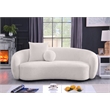Best Quality Furniture 3 Seater Sofa in Beige Boucle Teddy Fabric