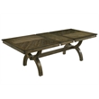 Best Quality Furniture Antique Brown Wood Extendable Dining Table Set