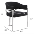 Best Quality Furniture 5pc Circle Clear Glass Dining Set & Boucle Fabric Chairs