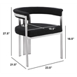 Best Quality Furniture 5pc Circle Clear Glass Dining Set & Boucle Fabric Chairs