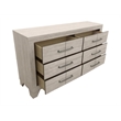 Best Quality Furniture 6 Piece Bedroom Set in Rustic Gray Oak Wood in King