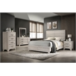Best Quality Furniture 5 Piece Bedroom Set in Rustic Gray Oak Wood in King