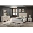 Best Quality Furniture 4 Piece Bedroom Set in Rustic Gray Oak Wood in King