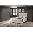Best Quality Furniture Queen Size Panel Bed in Rustic Gray Oak Wood