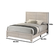 Best Quality Furniture 3 Piece Bedroom Set in Rustic Gray Oak Wood in Queen