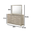 Best Quality Furniture Grey-Beige Wood Bedroom Set with Queen Panel Bed