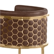 Best Quality Furniture Brown Mocha Faux Leather Leathaire Counter Stools