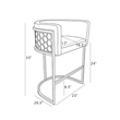 Best Quality Furniture Brown Mocha Faux Leather Leathaire Counter Stools