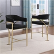 Best Quality Furniture Boucle Fabric Counter Stools with Gold Iron Chrome Base