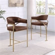 Best Quality Furniture Leathaire Counter Stools with Gold Iron Chrome Base